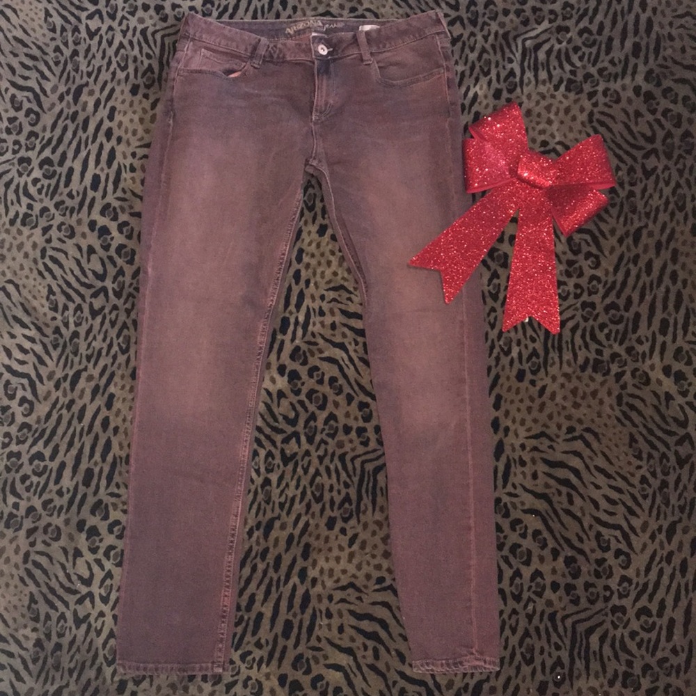Arizona Jeans Red Wash Super Skinny Jeans 13
